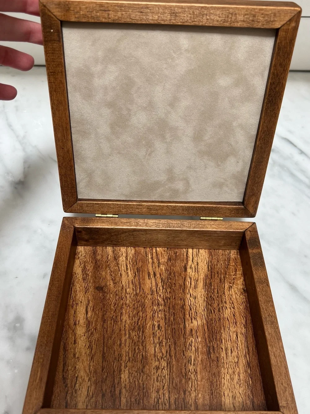 Vintage Wooden Keepsake Box with Hand-Stitched Four-Way Bargello Needlepoint Top